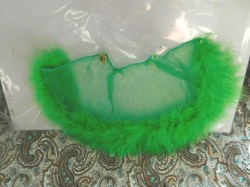 lime green barbie furry wrap b